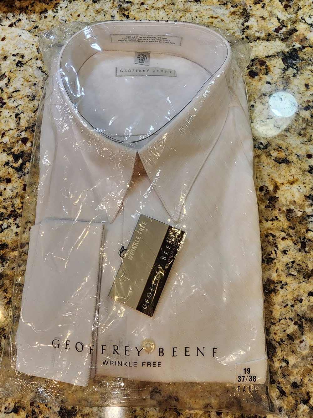 Geoffrey Beene Men’s Wrinkle-Free Light Pink Dress Shirt